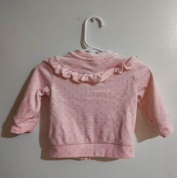 Wonder Nation 0-3 months Pink Polka Dot Jacket - Picture 2 of 3